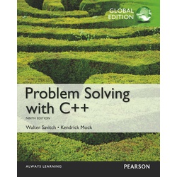 Problem Solving with C++ PDF eBook, Global Edition