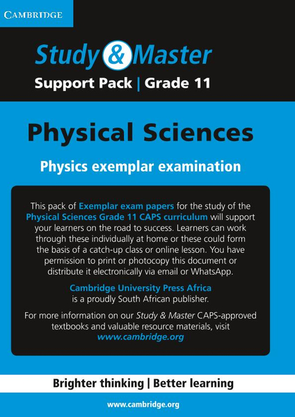 Study & Master Physical Sciences Grade 11 Physics exemplar examination