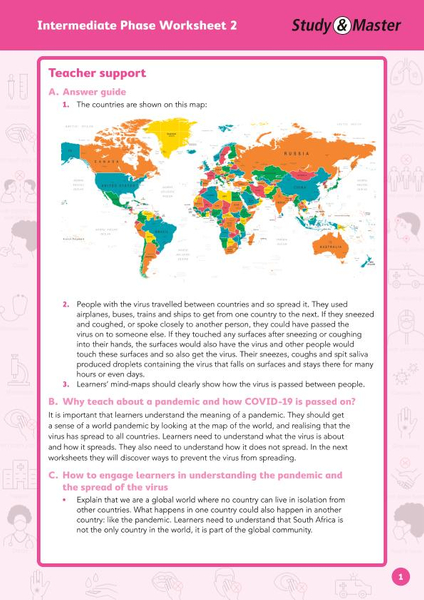 Study and Master Intermediate Phase Worksheet 2 Teachers Support