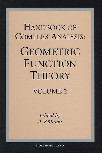 Handbook of Complex Analysis