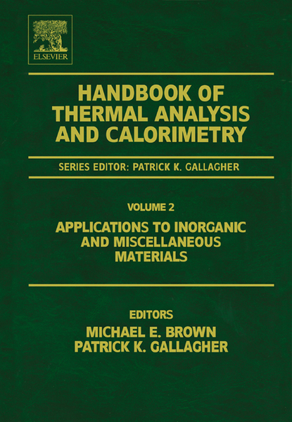 Handbook of Thermal Analysis and Calorimetry