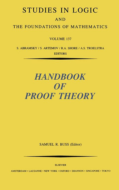 Handbook of Proof Theory