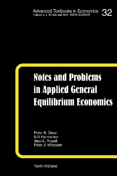 Notes and Problems in Applied General Equilibrium Economics