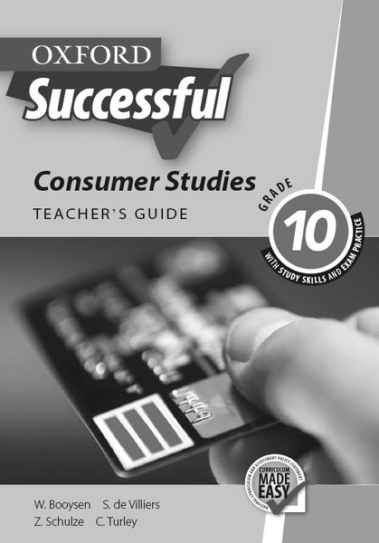 Oxford Successful Consumer Studies Grade 10 Teacher's Guide