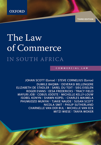 The Law of Commerce in South Africa third edition