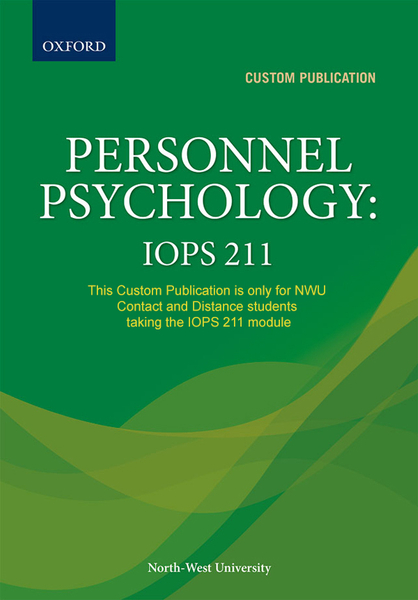 Personnel Psychology: IOPS 211 Custom Publication