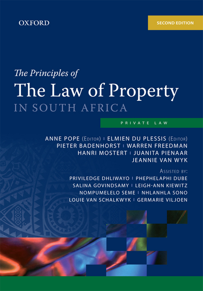 The Principles of The Law of Property in SA 2e