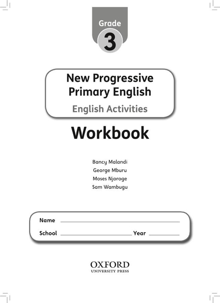 New Progressive Primary English Workbook Grade 3