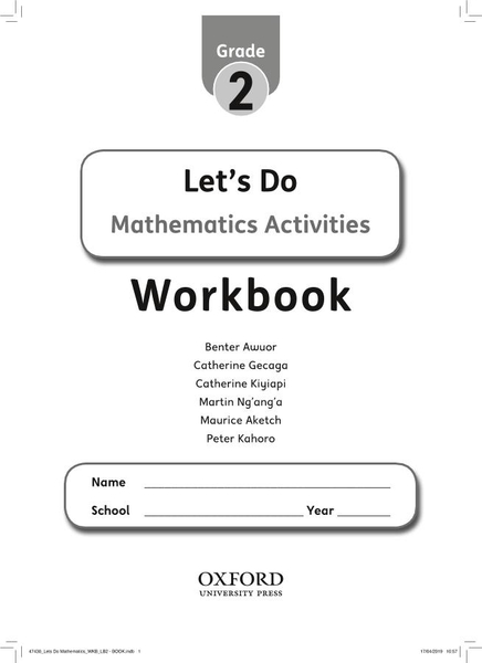 Let's Do Mathematics Workbook Grade 2