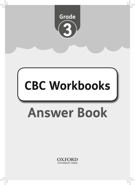 CBC Workbooks  Answer Book Grade 3