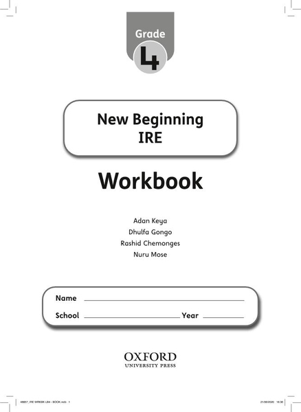 New Beginning IRE Workbook Grade 4