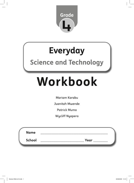 Everyday Science and Technology Workbook Grade 4