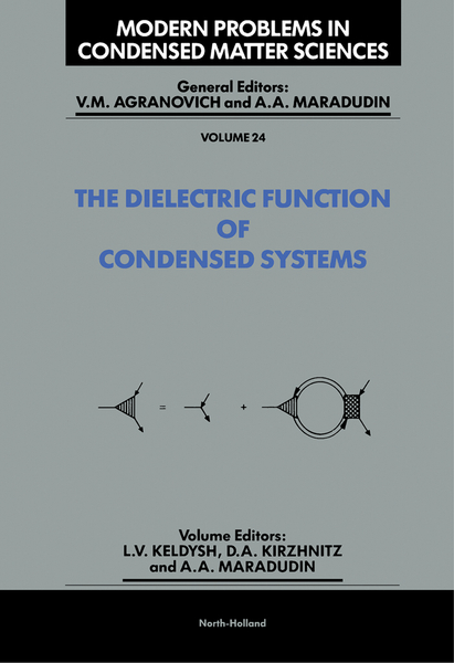 The Dielectric Function of Condensed Systems