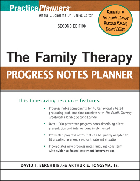 The Family Therapy Progress Notes Planner