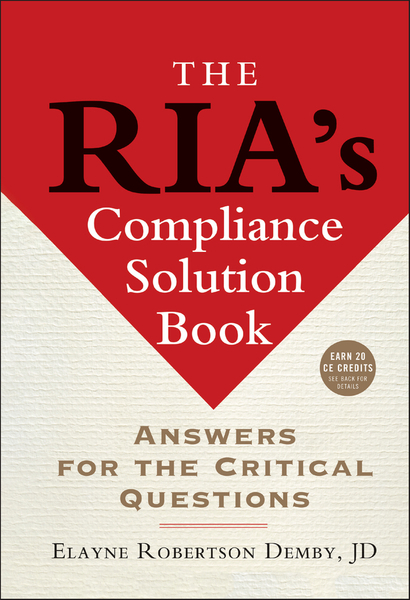 The RIA's Compliance Solution Book