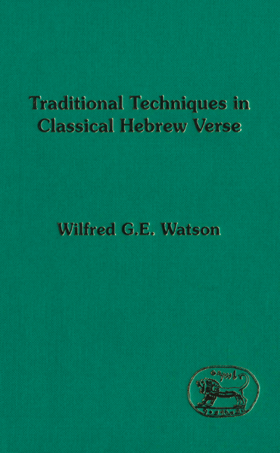 Traditional Techniques in Classical Hebrew Verse