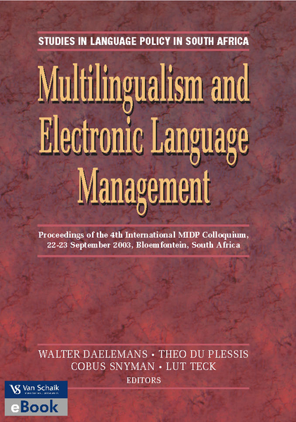 Multilingualism and electronic language management