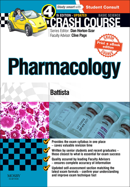 Crash Course: Pharmacology Updated Edition - E-Book