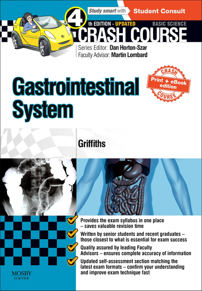 Crash Course Gastrointestinal System Updated Edition - E-Book