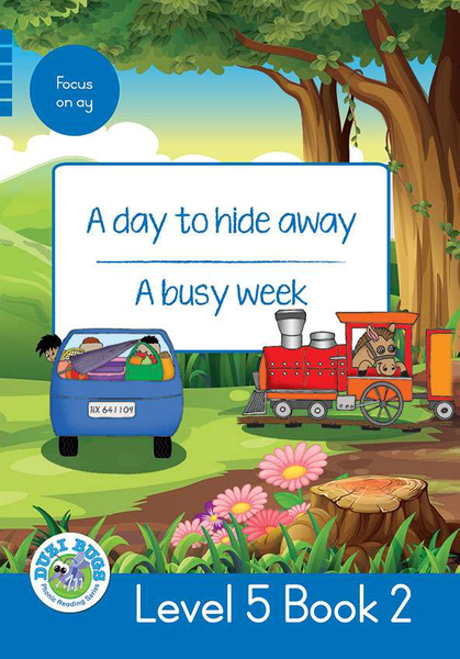 DUZI BUGS: BLUE LEVEL 5: BOOK 2: A DAY TO HIDE AWAY | A BUSY WEEK (Library)
