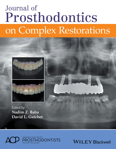 Journal of Prosthodontics on Complex Restorations