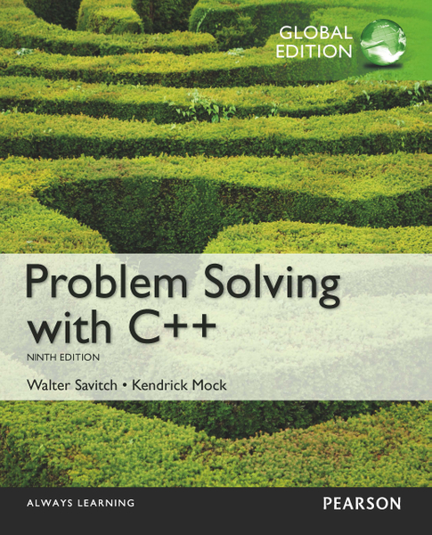 Problem Solving with C++ PDF eBook, Global Edition