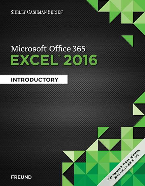 eBook: Shelly Cashman Series® Microsoft® Office 365 & Excel 2016: Intermediate