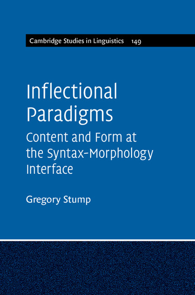 Inflectional Paradigms