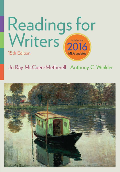 Readings for Writers, 2016 MLA Update