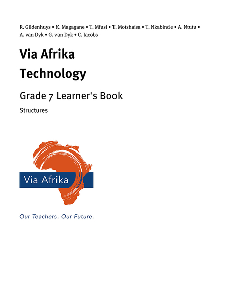 eBook Single topic ePub for Tablets: Via Afrika Technology Grade 7 Learner's Book: Structures