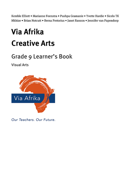 eBook Single topic ePub for Tablets: Via Afrika Creative Arts Grade 9 Learner's Book: Visual Arts