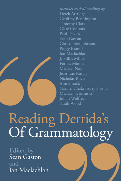 Reading Derrida's Of Grammatology