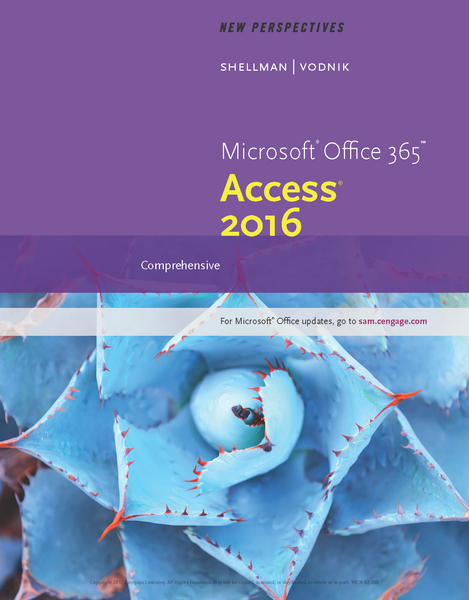 New Perspectives Microsoft® Office 365 & Access® 2016