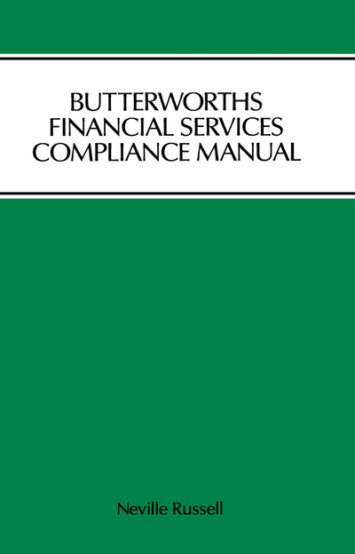 Butterworths Financial Services Compliance Manual