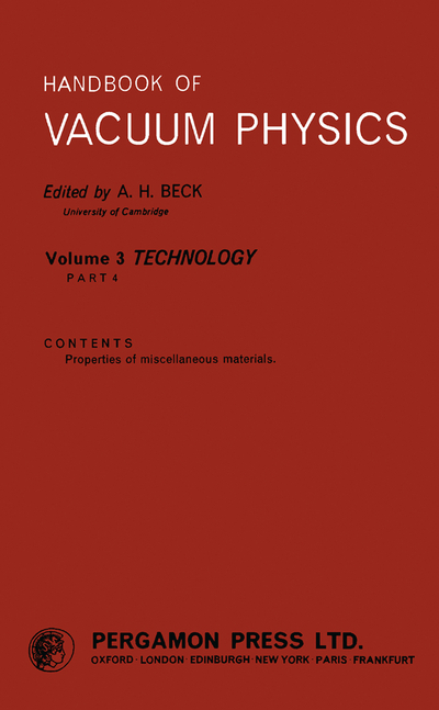 Handbook of Vacuum Physics