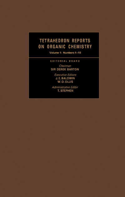 Tetrahedron Reports on Organic Chemistry