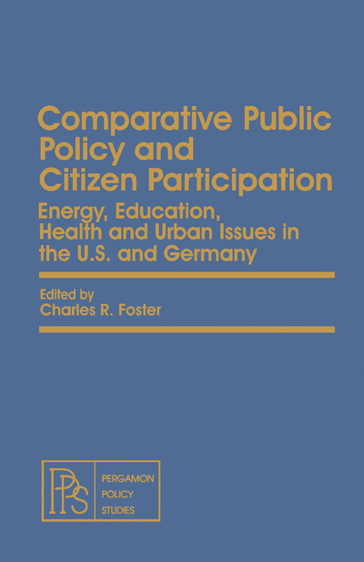 Comparative Public Policy and Citizen Participation