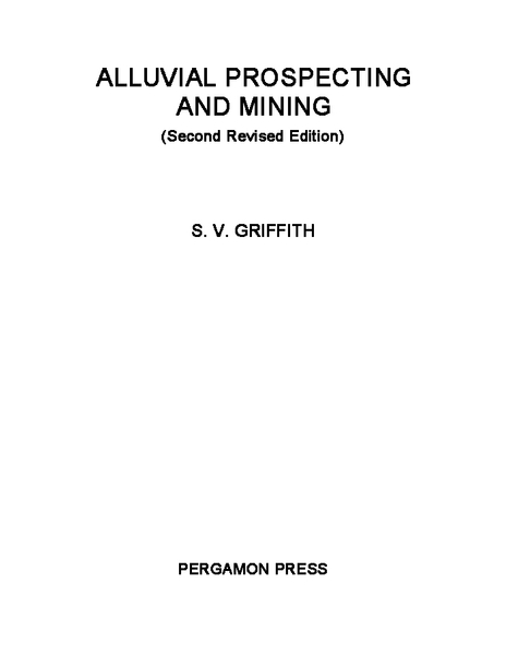 Alluvial Prospecting and Mining