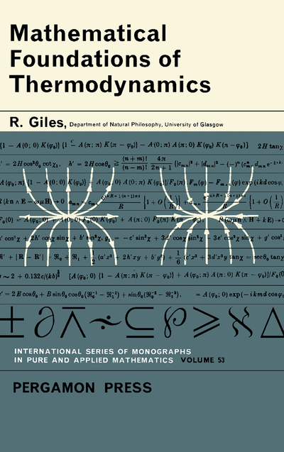 Mathematical Foundations of Thermodynamics