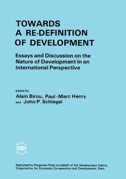 Towards a Re-Definition of Development