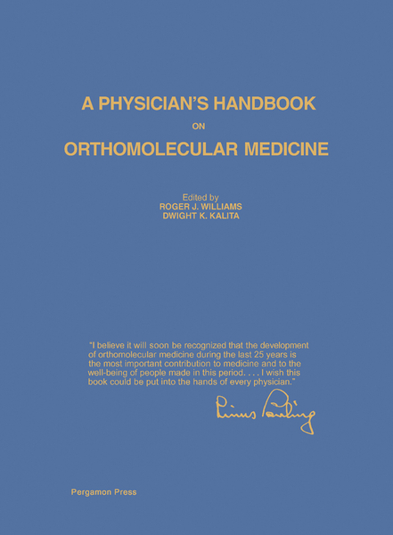 A Physician's Handbook on Orthomolecular Medicine