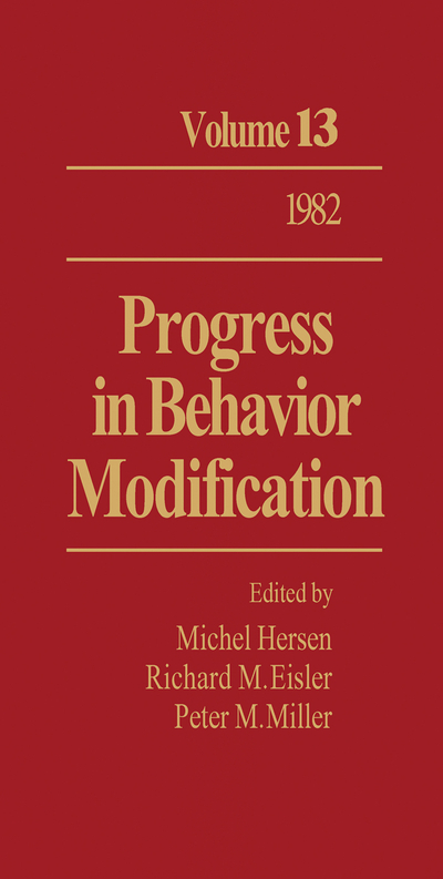 Progress in Behavior Modification