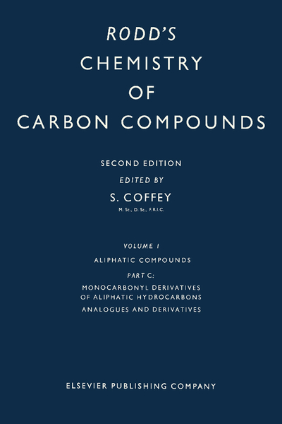 Monocarbonyl Derivatives of Aliphatic Hydrocarbons, Their Analogues and Derivatives