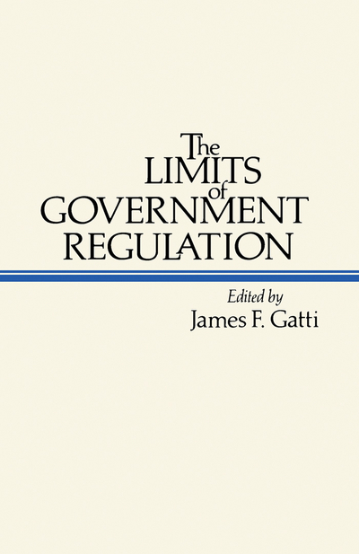 The Limits of Government Regulation