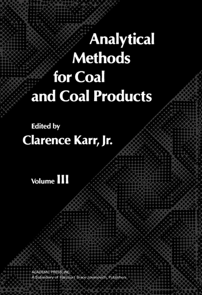 Analytical Methods for Coal and Coal Products