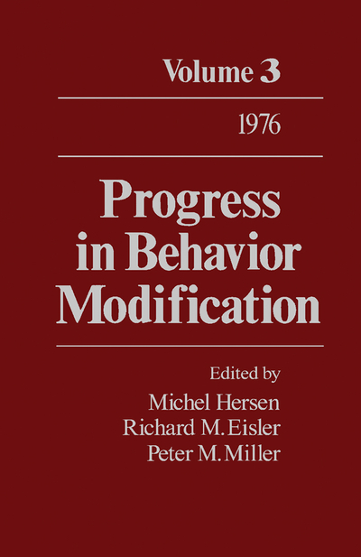 Progress in Behavior Modification