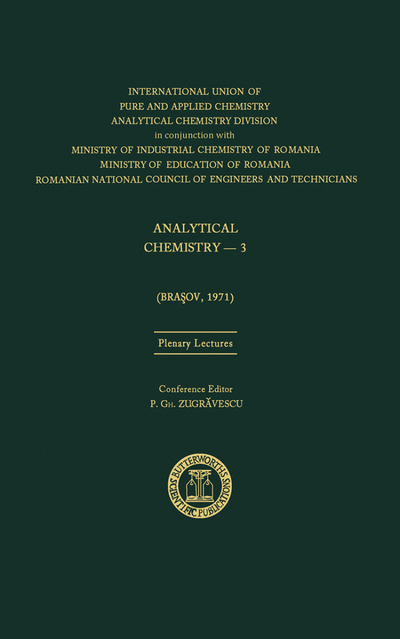 Analytical Chemistry—3