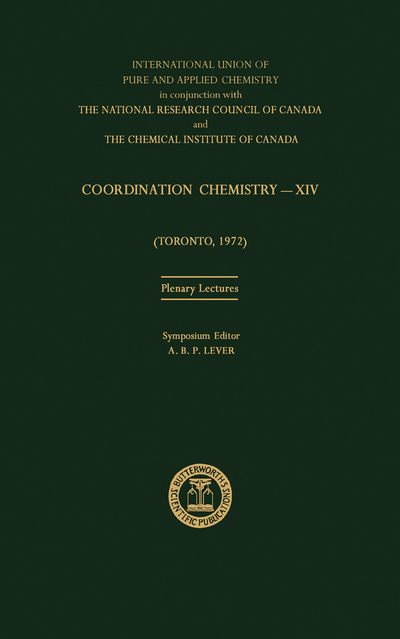 Coordination Chemistry—XIV