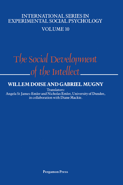 The Social Development of the Intellect