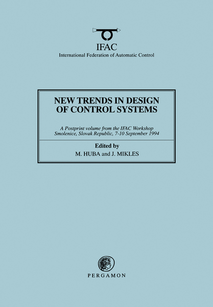 New Trends in Design of Control Systems 1994